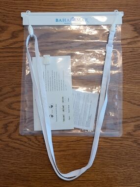 Clear Waterproof Tablet Pouch with White Strap